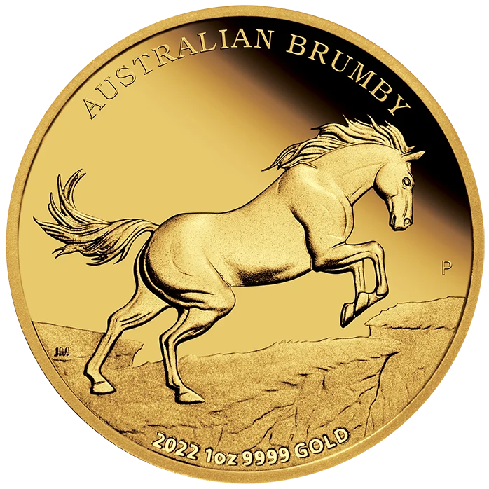2022年 1オンス オーストラリア・ブランビー.9999金プルーフ貨幣