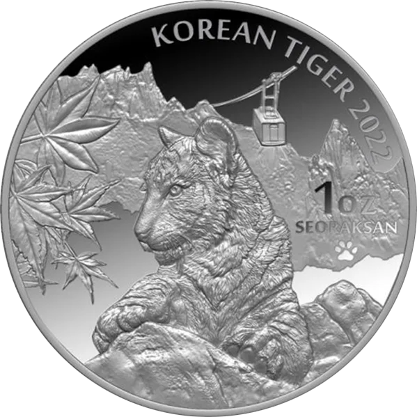 2022 1オンス 韓国タイガー 0.999銀プルーフ・メダル