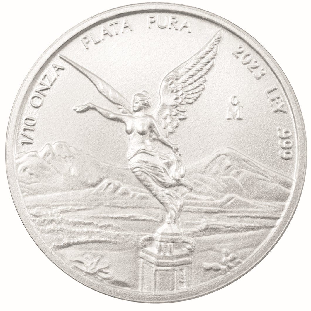 2023年 1/10オンス メキシコ・リベルタ 0.999銀貨 BUコイン