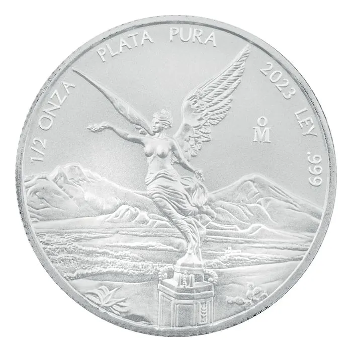 2023年 1/2オンス メキシコ・リベルタ 0.999銀貨 BUコイン