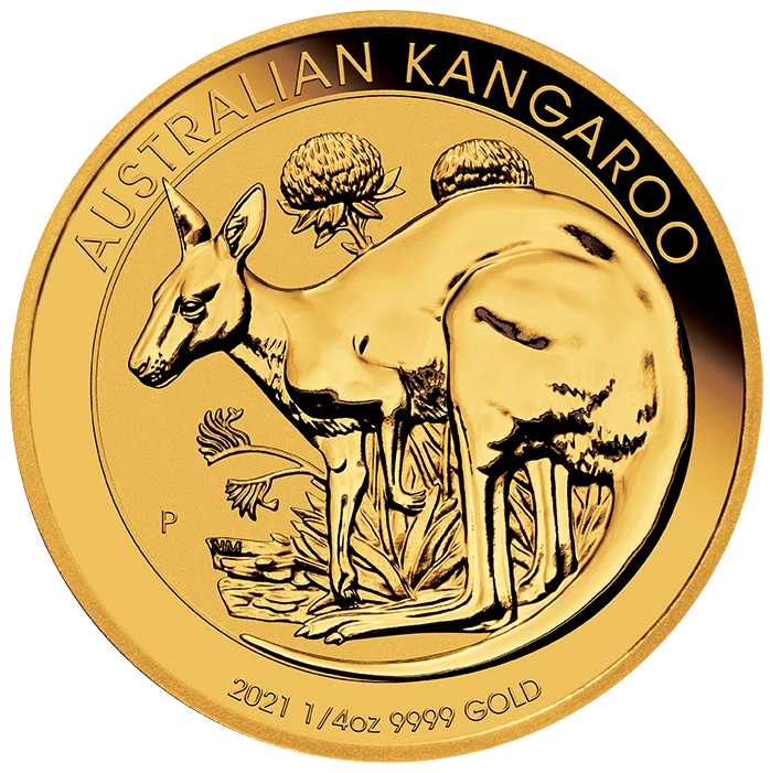 2021年 1/4オンス オーストラリア カンガルー 9999 金貨 BU