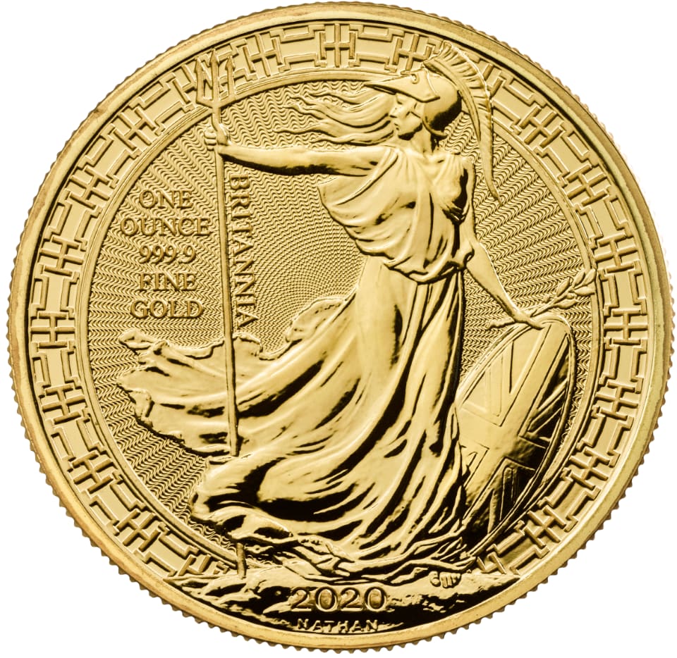 2020年 1オンス イギリス ブリタニア オリエンタル ボーダー .9999金貨