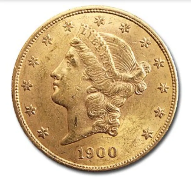 1900年 0.9675オンス アメリカ・リバティ・ダブルイーグル・900金貨