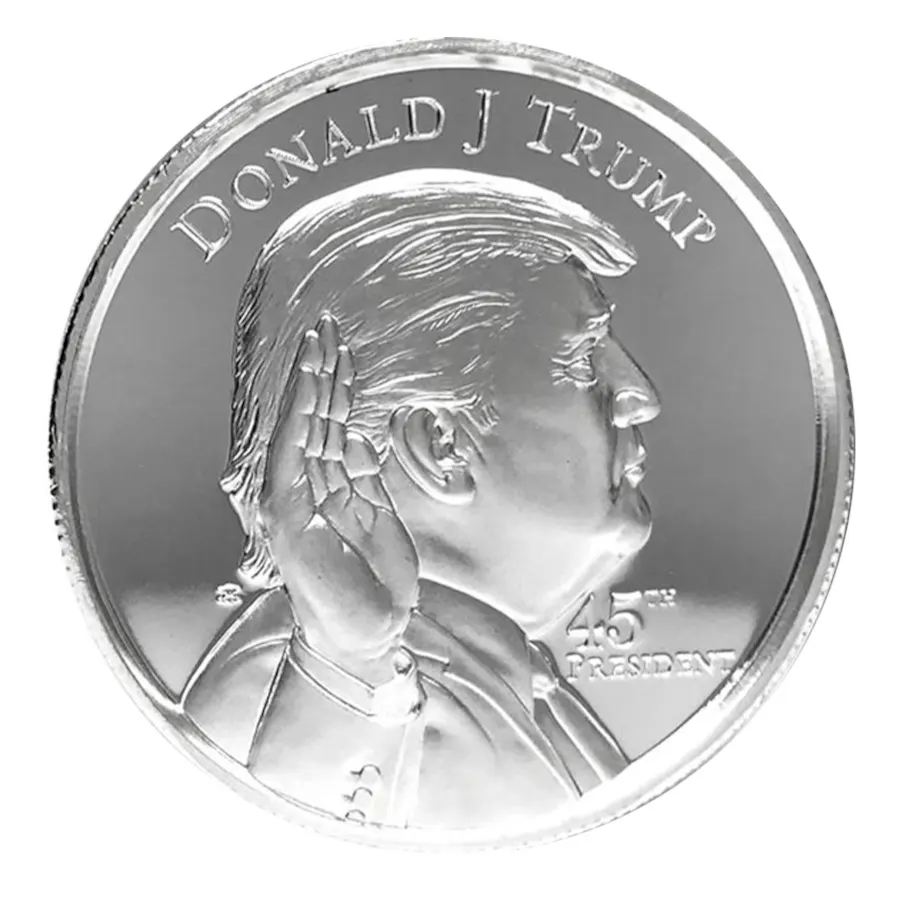 1オンス ドナルド・J・トランプ 第45代大統領 .999シルバーラウンド（コンディション様々）
