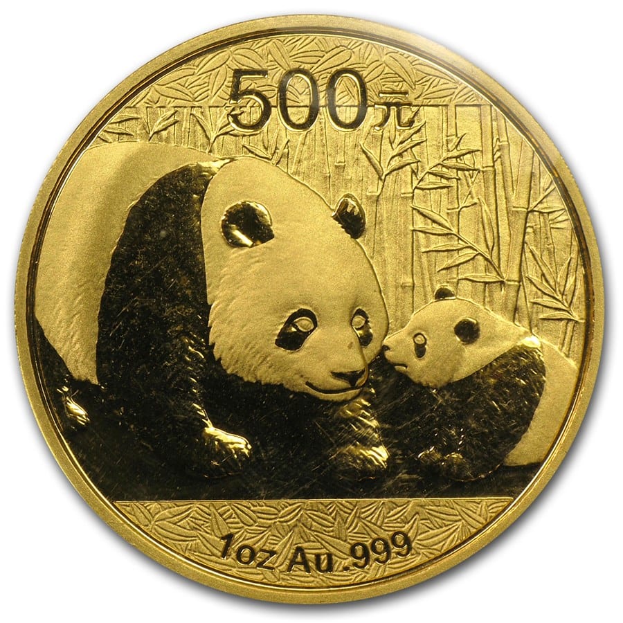 2011年1オンス中国パンダ.999金貨