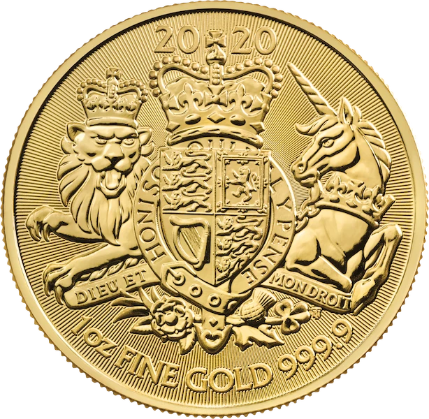 2020年 1オンス 英国王室紋章.9999金貨