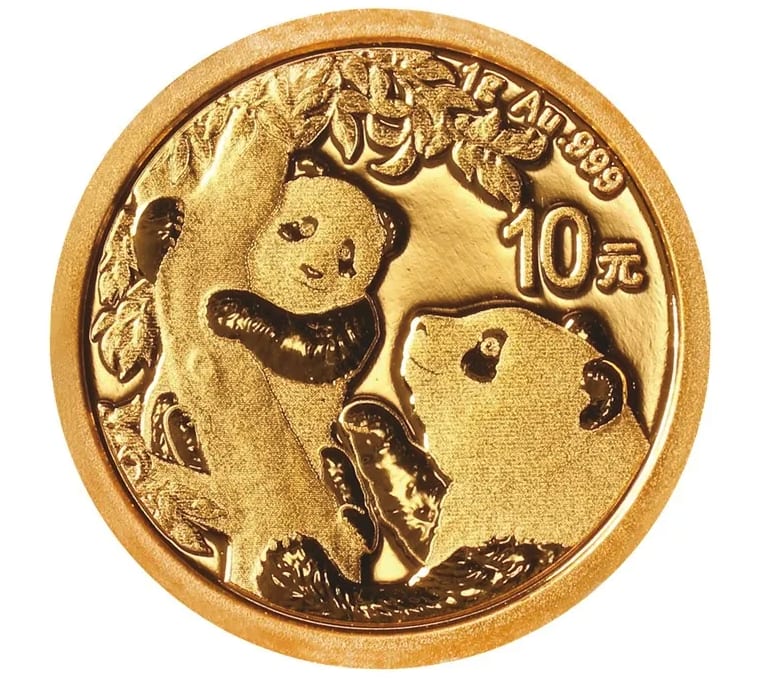 2021 1グラム 中国パンダ999金貨 BU