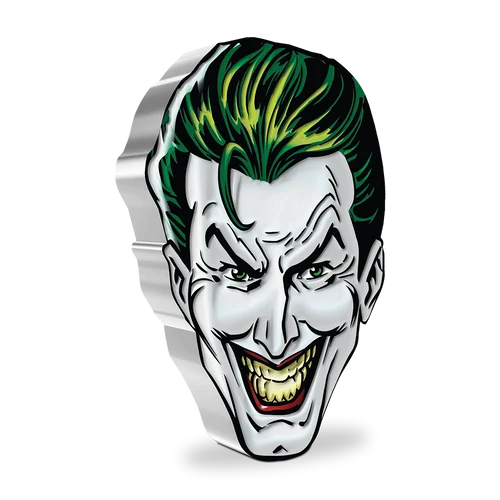 2022 1オンス ニウエ DCコミックス フェイス・オブ・ゴッサム シリーズ – ジョーカー .999銀貨プルーフ貨幣