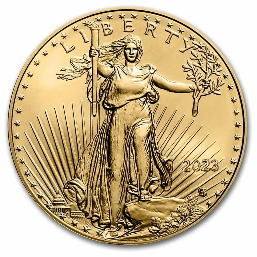 2023年 1/2オンス アメリカ・イーグル .9167金貨 BUコイン
