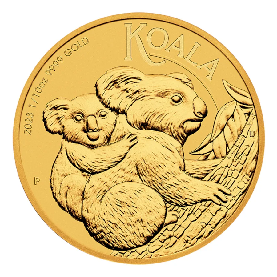 2023年 1/10オンス オーストラリア コアラ 9999金貨 BUコイン