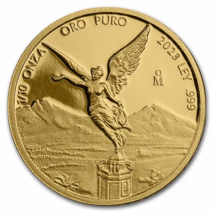 2023年 1/10オンス メキシコ・リベルタ 0.999金プルーフ貨幣