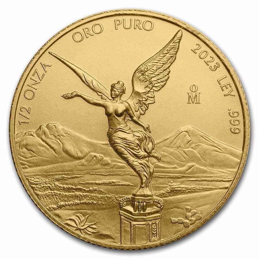 2023年 1/2オンス メキシコ・リベルタ0.999金貨