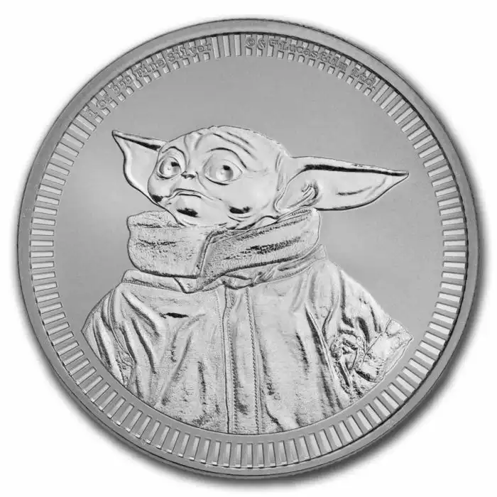 2023 1オンス ニウエ・スター・ウォーズ – ヨーダの赤ちゃん .999銀貨