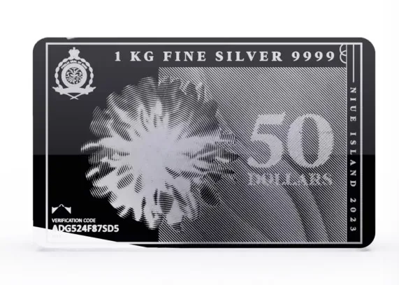 2023 1Kgニウエ銀貨コインバー.9999シルバーBUコイン