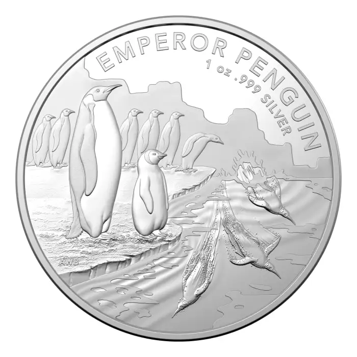 2023年 1オンス オーストラリア皇帝ペンギン.999銀貨 BUコイン（様々なコンディション）