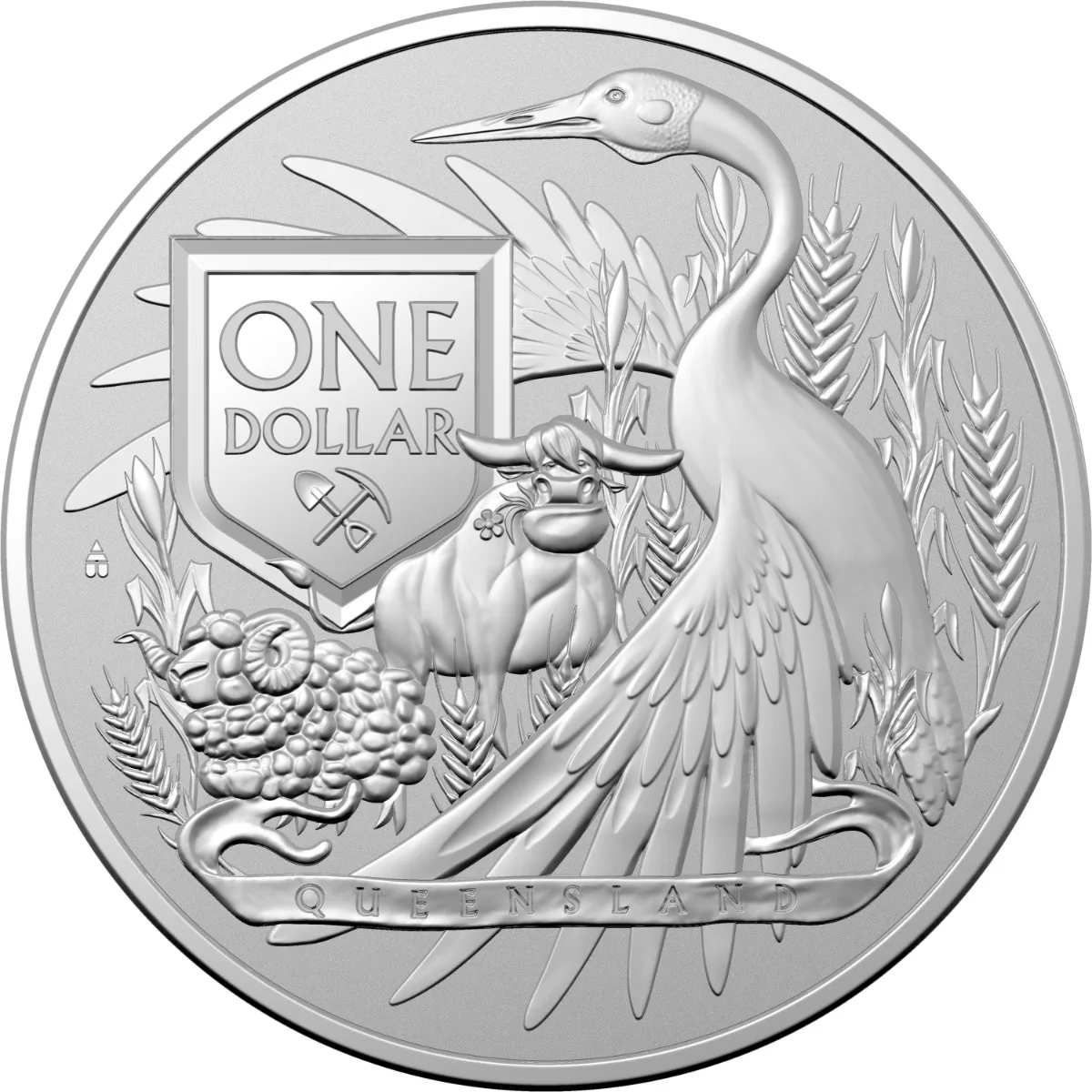 2023年 1オンス オーストラリア紋章 クイーンズランド.999銀貨 BUコイン