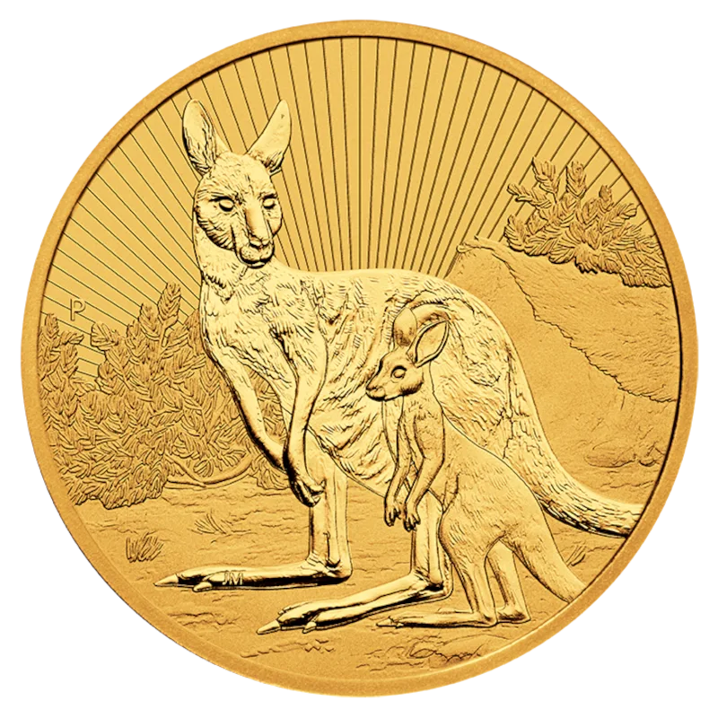 2023年 2オンス オーストラリア 母と子 – カンガルー .9999金BUコイン