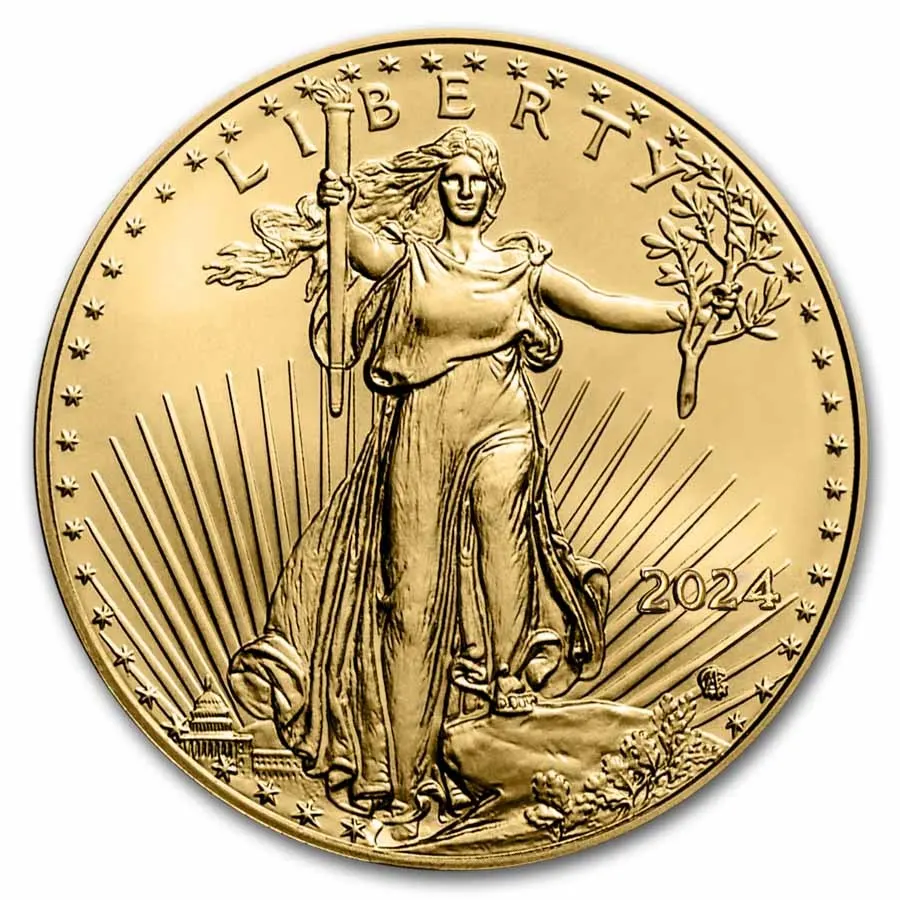 2024年 1/4オンス アメリカ・イーグル .9167金貨 BUコイン