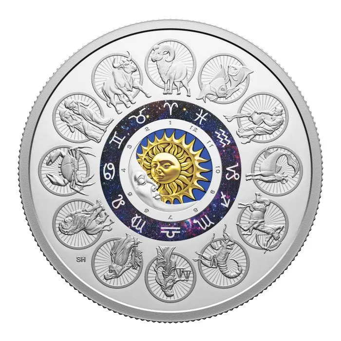 2024 2オンス・カナダ星座.9999銀貨プルーフ貨幣
