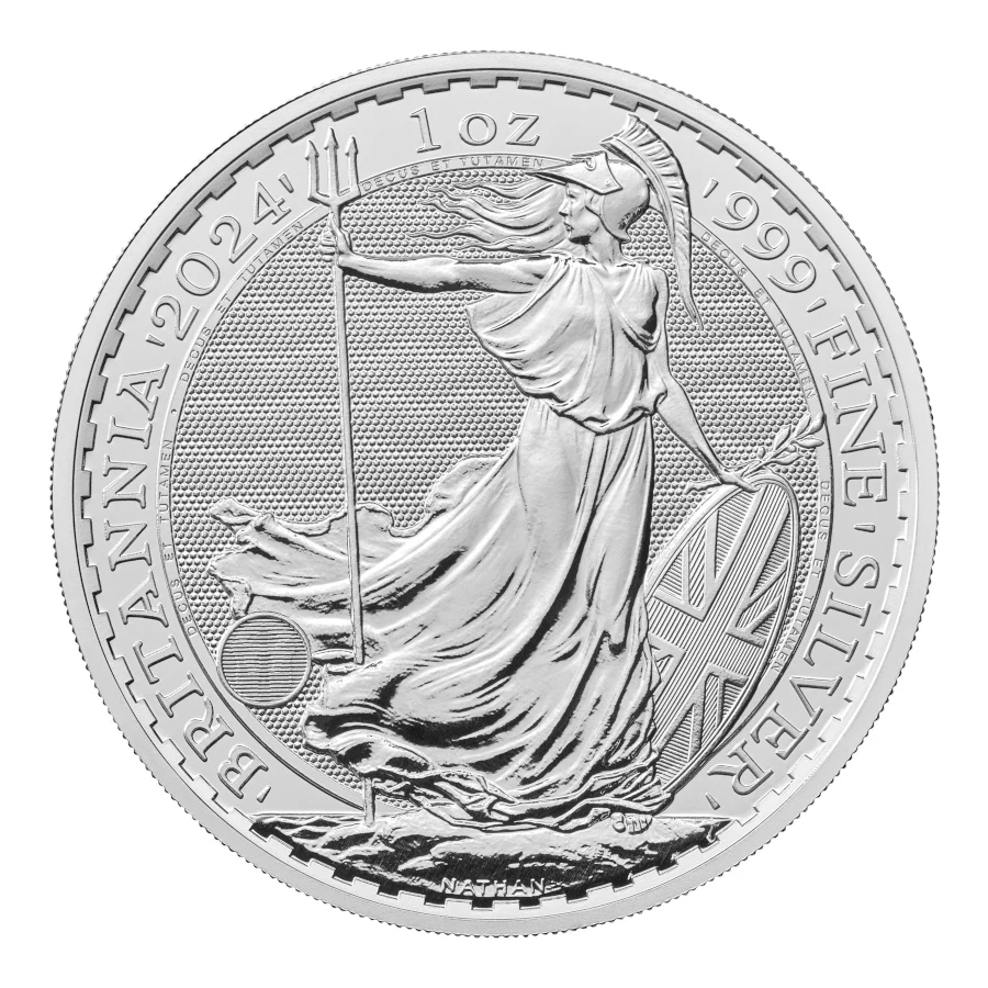 2024年 1オンス イギリス ブリタニア .999銀貨 BUコイン