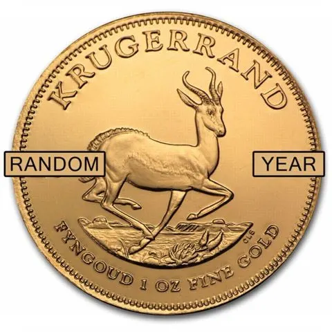 ランダム年 1オンス 南アフリカ クルーガーランド .9167金貨