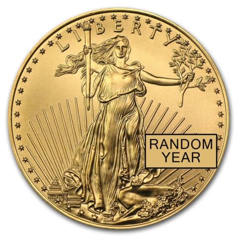 ランダム年 1オンス アメリカ・イーグル .9167金貨