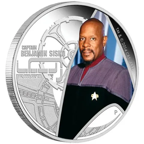 2015年 1オンス ツバル スタートレック：ディープ・スペース・ナイン ベンジャミン・シスコ船長 .999銀貨プルーフ貨幣