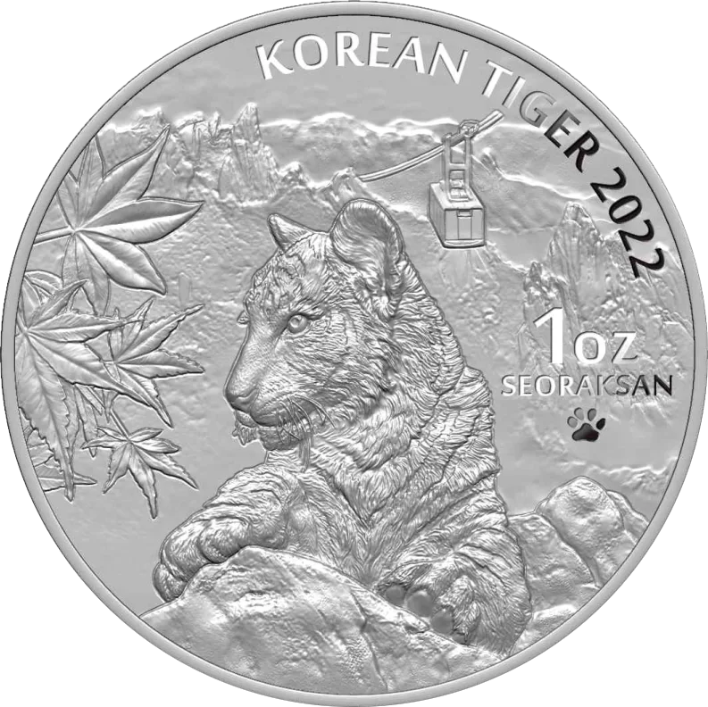 2022 1オンス 韓国 タイガー 999 シルバーラウンド