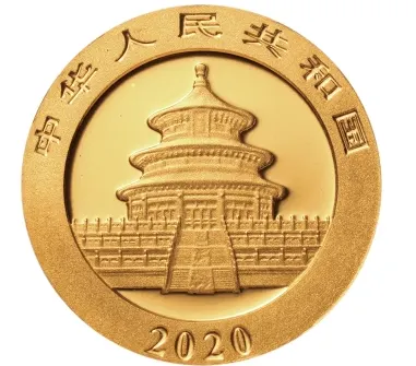 2020年 3グラム 中国パンダ999金貨 BU