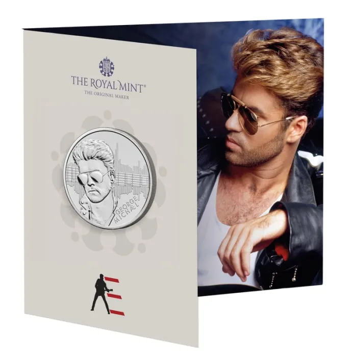2024 28.28グラム 英国音楽伝説 ジョージ・マイケル 銅ニッケル硬貨