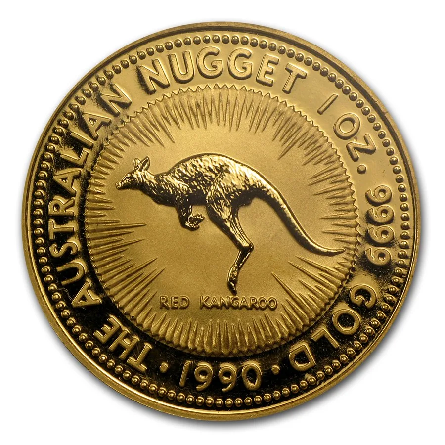 1990年 1オンス オーストラリア・カンガルー .9999金貨