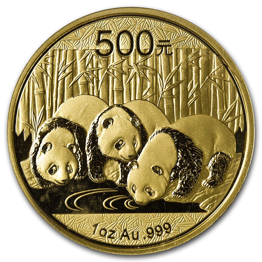 2013年1オンス中国パンダ.999金貨