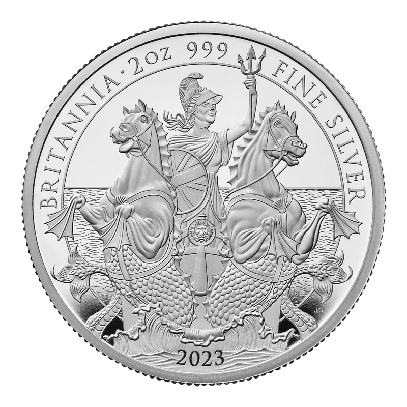 2023 2オンス グレートブリテン・ブリタニア.999銀貨プルーフ貨幣