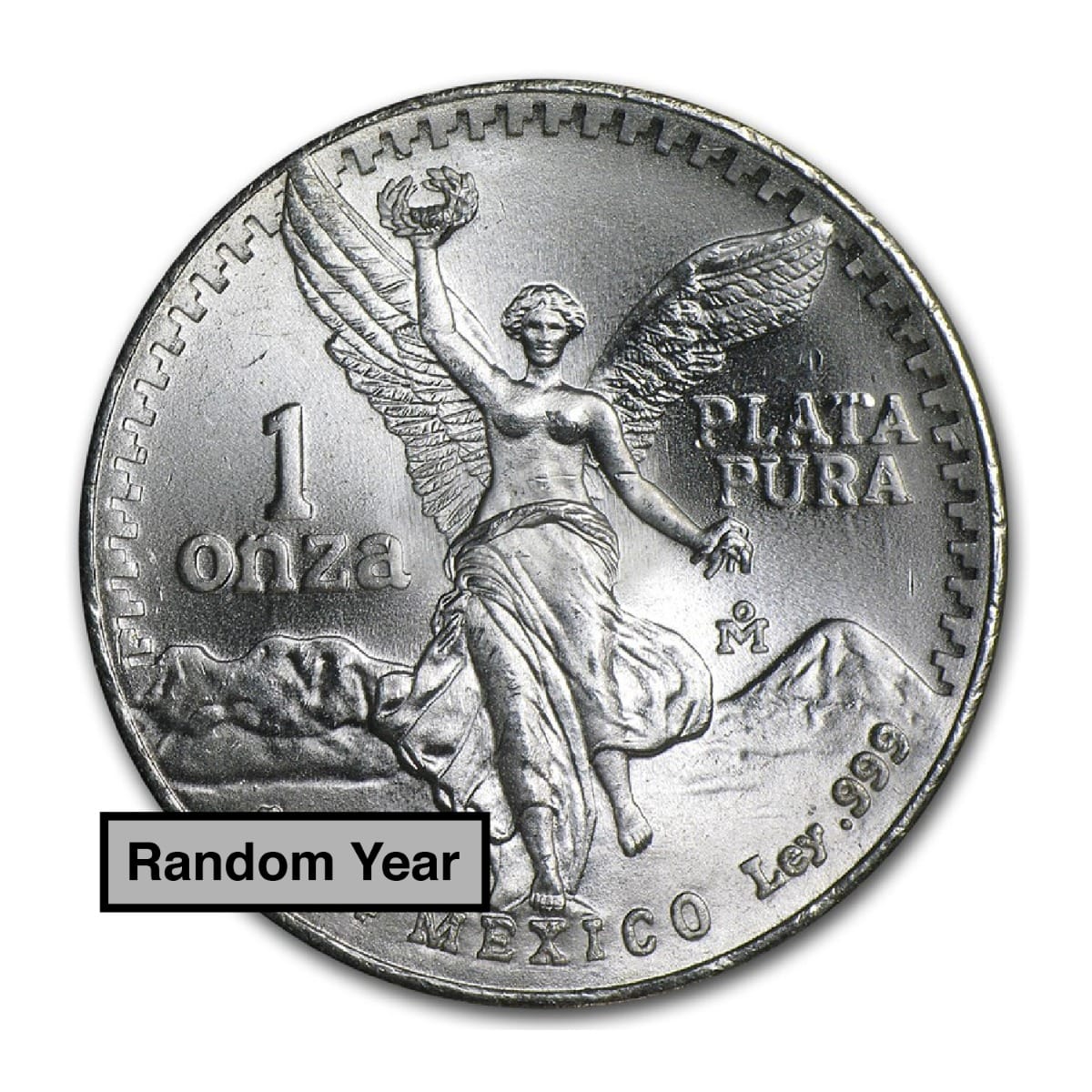 ランダム年 1オンス メキシコ リベルタッド 999銀貨