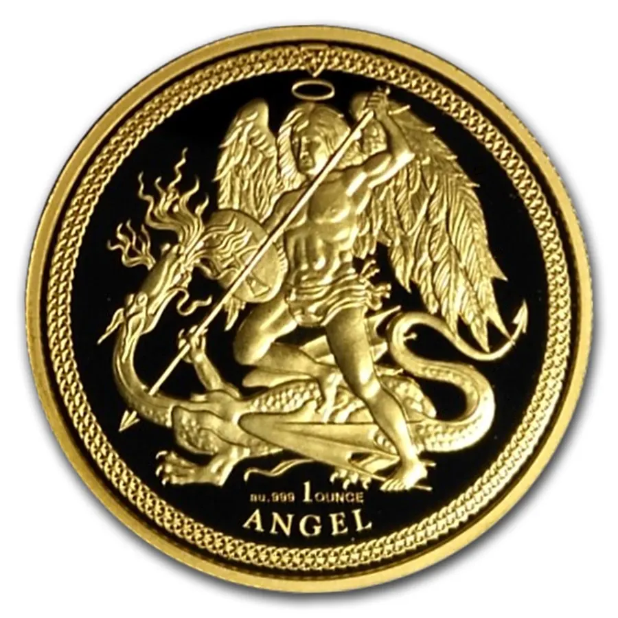 2018年 1オンス マン島エンジェル999金貨