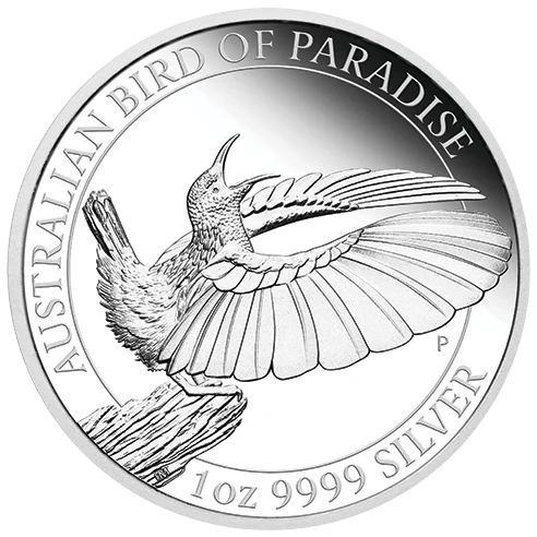 2019年 1オンス オーストラリア バード・オブ・パラダイス .9999銀貨プルーフ貨幣