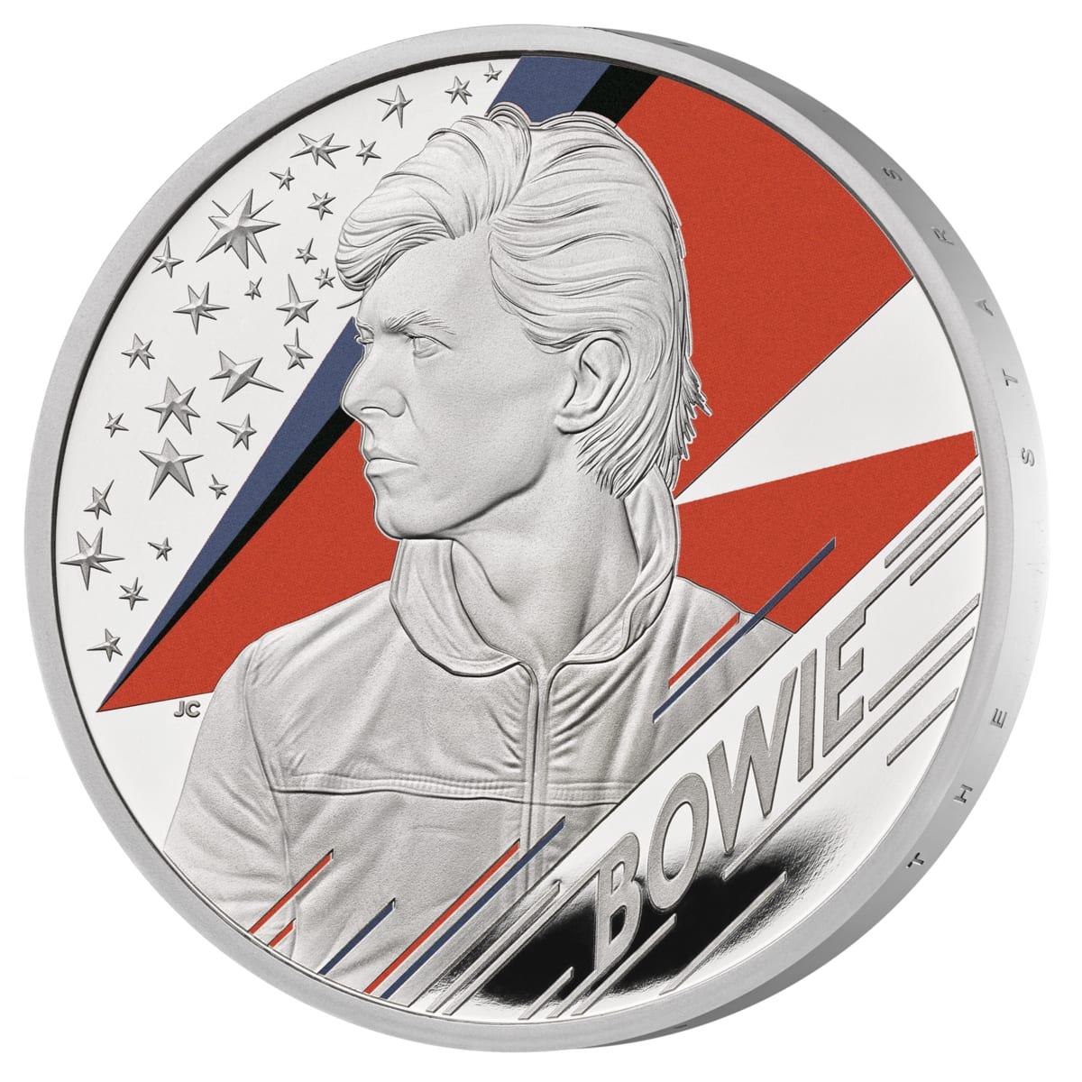 2020年 1オンス グレート・ブリテン ミュージック・レジェンド – デヴィッド・ボウイ .999銀貨プルーフ貨幣