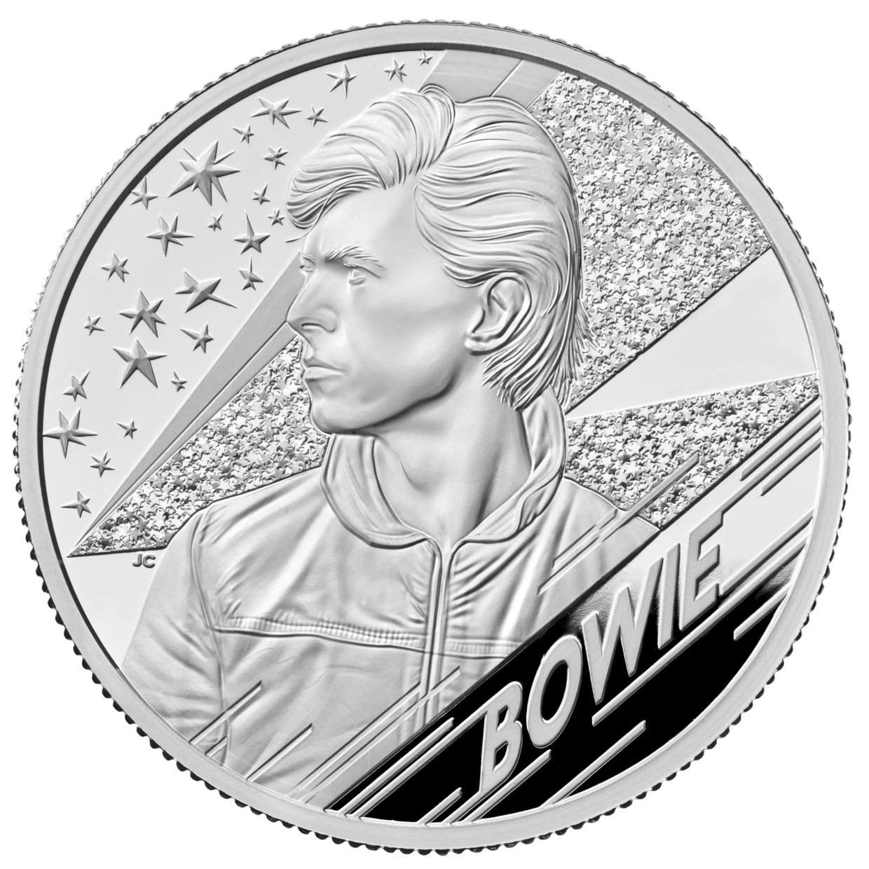2020 2オンス グレート・ブリテン ミュージック・レジェンド – デヴィッド・ボウイ .999銀貨プルーフ貨幣