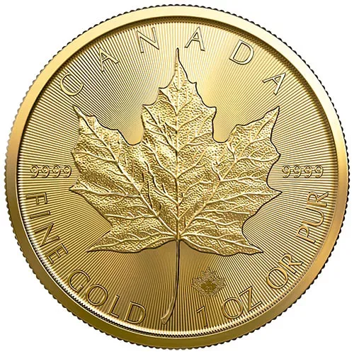 2020年 1オンス カナダ メイプルリーフ .9999金貨