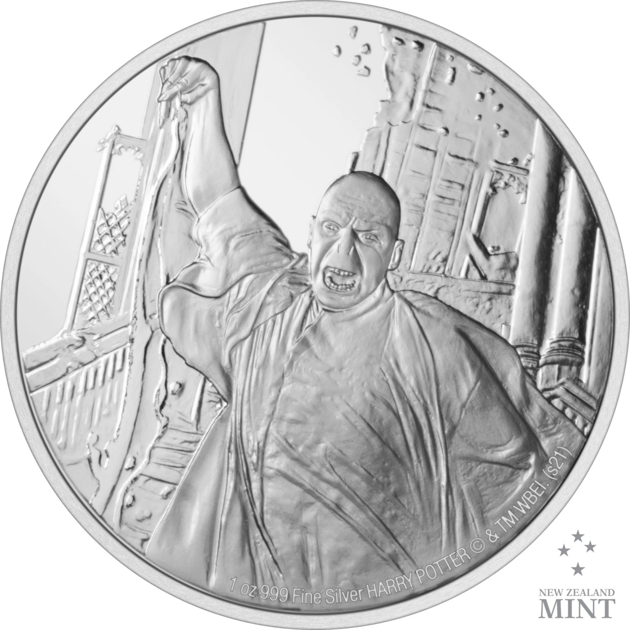 2021 1オンス ニウエ・ハリー・ポッター-ヴォルデモート卿.999銀貨プルーフ貨幣