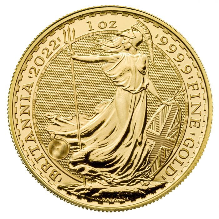 2022年 1オンス イギリス ブリタニア .9999金貨