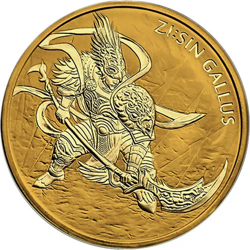 2017年 1オンス 韓国 ZI:SIN Gallus .999 Gold BU