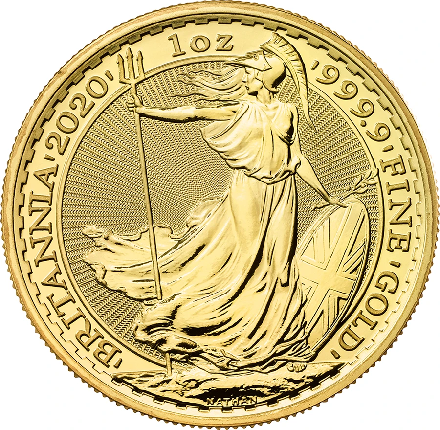 2020年 1オンス グレートブリテン ブリタニア .9999金貨
