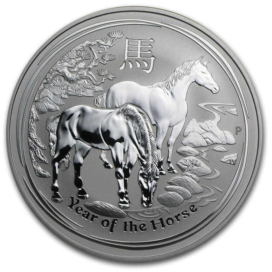 2014年1オンス・オーストラリア馬年.999銀貨