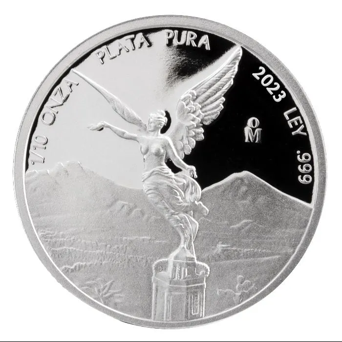 2023年 1/10オンス メキシコ・リベルタ 0.999銀貨プルーフ貨幣