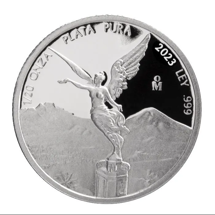 2023年 1/20オンス メキシコ・リベルタ 0.999銀貨プルーフ貨幣
