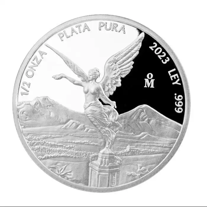2023年 1/2オンス メキシコ・リベルタ 0.999銀貨プルーフ貨幣