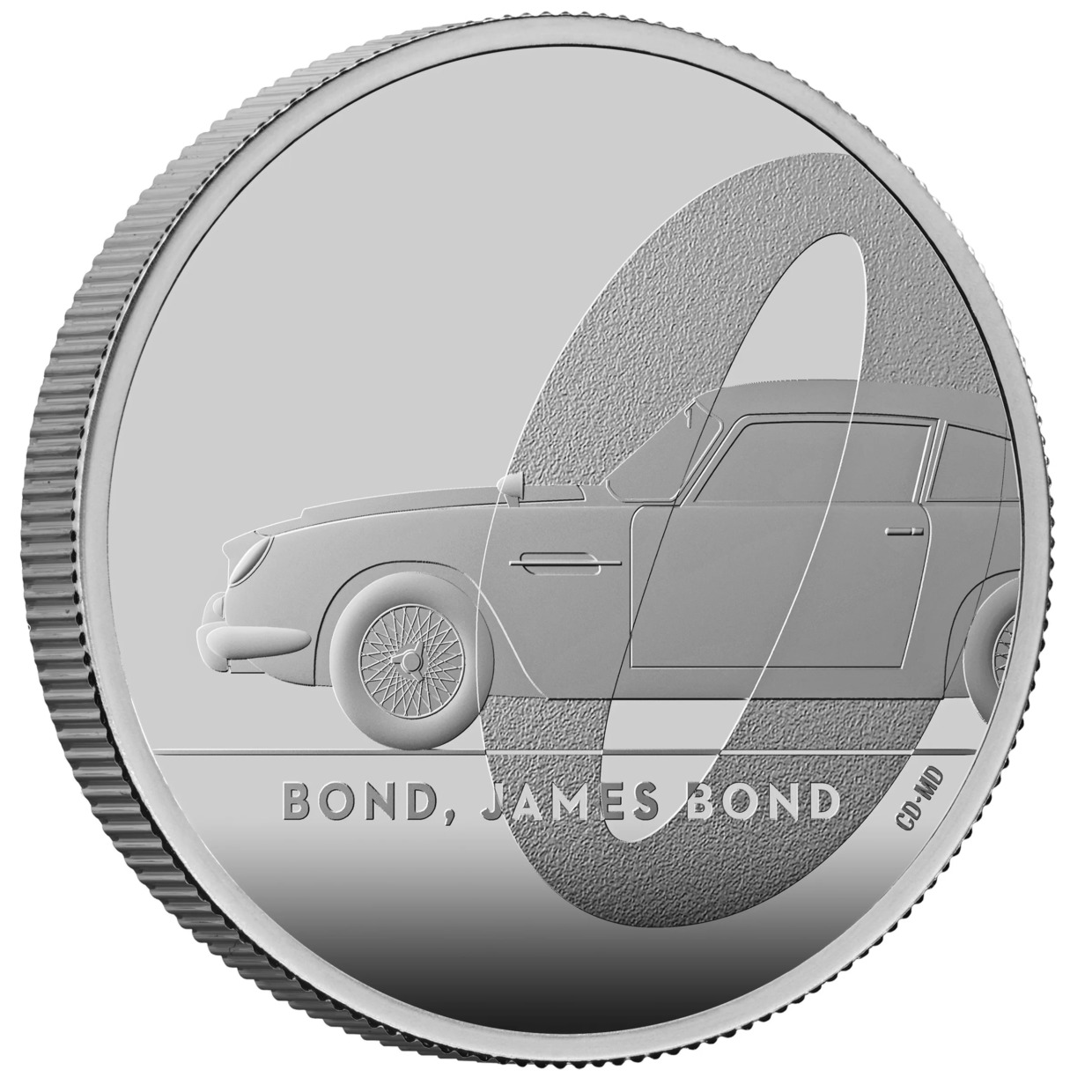 2020年 1オンス 英国 DB5 ジェームズ・ボンド007 .999銀貨プルーフ貨幣