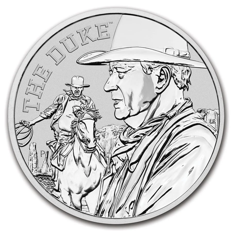 2020年 1オンス ツバル ジョン・ウェイン.9999銀貨 BU