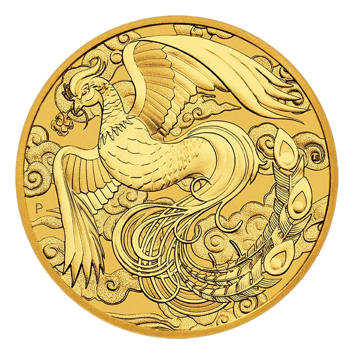 2023年 1オンス オーストラリア 中国の神話と伝説 – フェニックス .9999金BUコイン